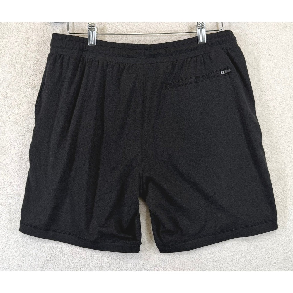 Vuori Mens Ponto Short Black Heather Athletic Lounge GYM Shorts Size L V344 - Picture 2 of 14